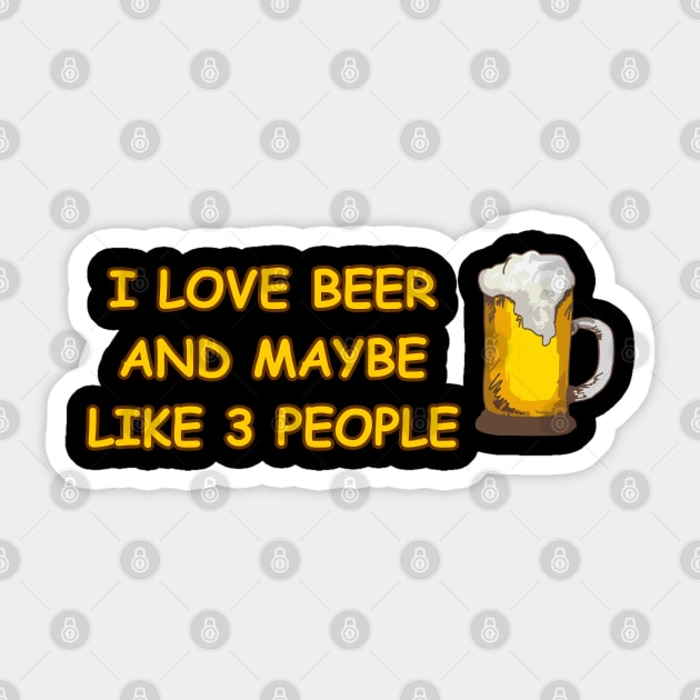 I love Beer Sticker by Korvus78